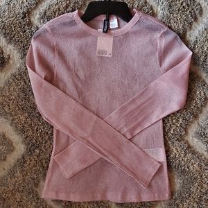 Soft Pink H&M Sheer Shirt